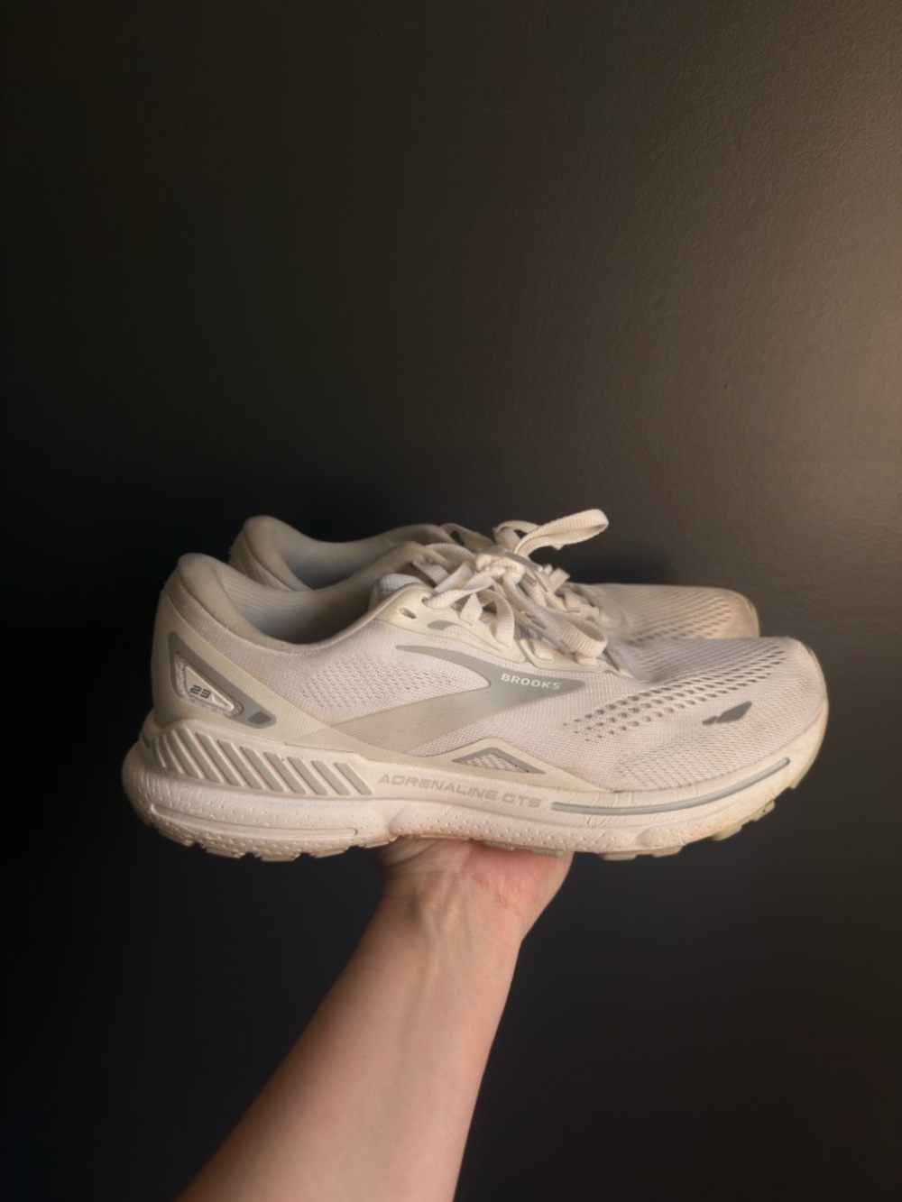 Brooks Women's Running Shoes in Light Beige/Off-White